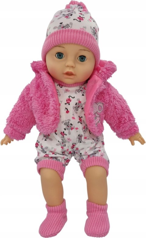 Lalka Bobas 45Cm - Mówi I Śpiewa, Zamyka Oczy + 2 Smoczki Dla Małej Dziecią