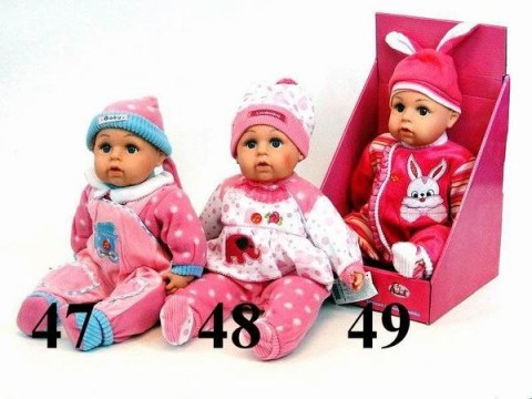 Lalka Bobas 45Cm Mówi Śpiewa Po Polsku Realistyczny Dzidiusz Ze Smoczkiem