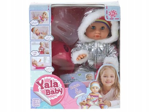 Lalka Bobas Interaktywna: Pije, Sika, Zamyka Oczy + Nocnik, Butelka Smoczek