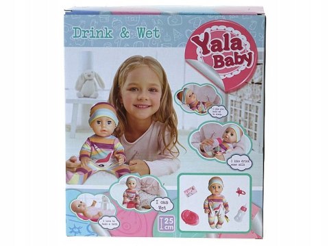 Lalka Bobas Interaktywna: Pije, Sika, Zamyka Oczy + Nocnik, Butelka Smoczek
