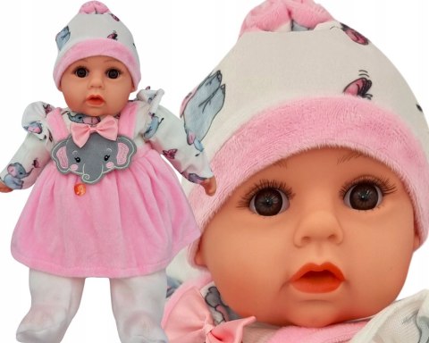 Lalka Bobas Mówi I Śpiewa 45 Cm + Smoczek Z Łańcuszkiem - Polskie Dźwięki