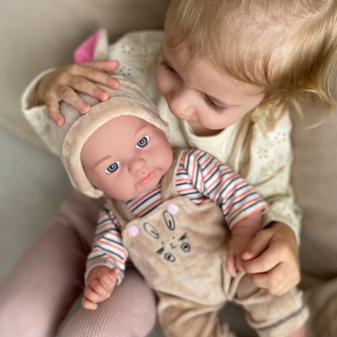 Lalka Bobas Xl 46Cm Jak Żywa W Ubranku Króliczek Ruchome Kończyny Woopie