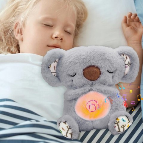 Przytulanka Koala Z Funkcją Oddychania, Światłem I Muzyką - Uspokajacz