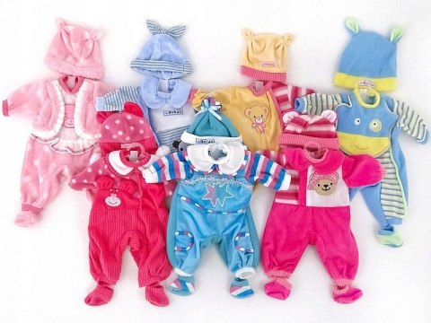 Ubranko Baby Dla Lalki 35-45Cm Kurtka Pajac 269, Realistyczne I Prale Nowe