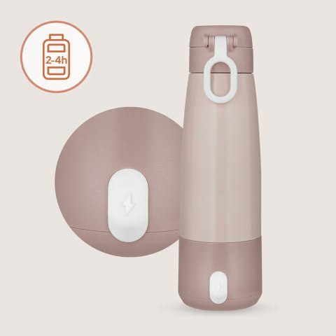 Bezprzewodowy Podgrzewacz Do Mleka 350Ml Usb-C 5 Poziomów, Funkcja Termosu