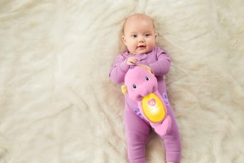 Fisher-Price Konik Morski Uspokajacz Z Światłem I Dźwiękami Pluszowy 2W1