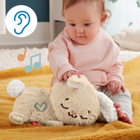 Fisher-Price Mięciutka Króliczek Uspokający 5 Opcji Dźwięków Ruch 0+ Hxg97