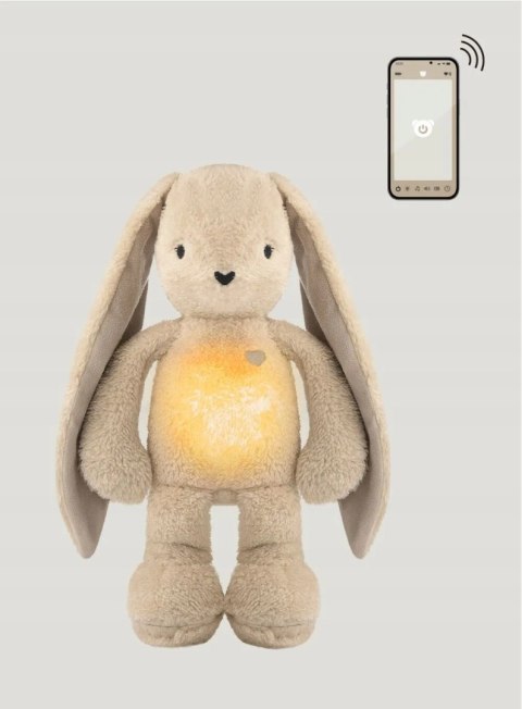 Miś Szumiś 7W1 Czujnik Snu, Aplikacja, Lampka Led, Wibracje, Usb - Beż