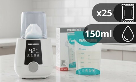 Podgrzewacz 6W1 Do Butelek, Posiłków I Sterylizator 250W + Saszetki Gratis