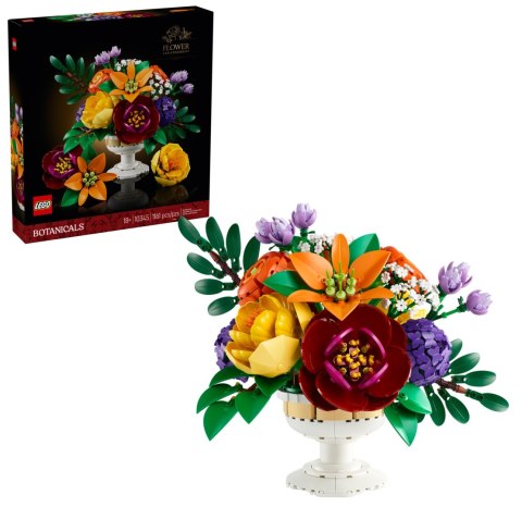 Lego Botanicals 10345 Kwiatowa Kompozycja I Wazon Na Prezent 1161 Elementów
