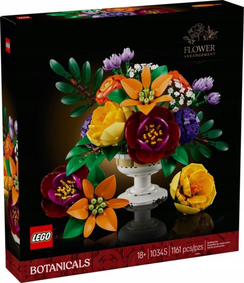 Lego Botanicals 10345 Kwiatowa Kompozycja I Wazon Na Prezent 1161 Elementów
