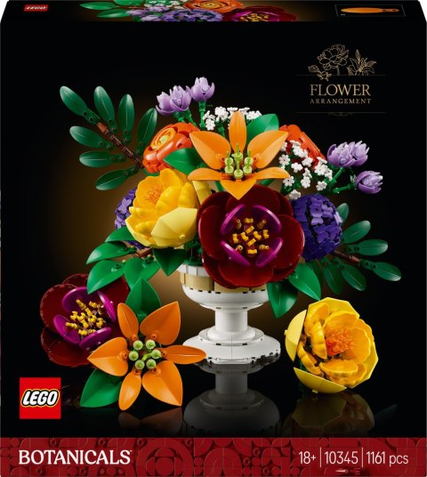 Lego Botanicals 10345 Kwiatowa Kompozycja I Wazon Na Prezent 1161 Elementów