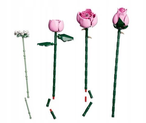 Lego Botanicals 10374 Bukiet Różowych Róż - Dekoracyjny Zestaw 789 El.