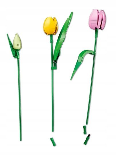 Lego Botanicals 11501 Bukiet Tulipanów - Dekoracyjny Zestaw 576 Elementów