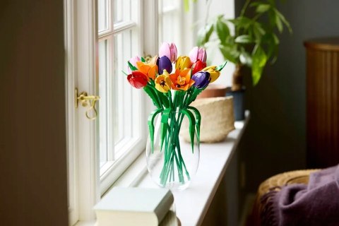 Lego Botanicals 11501 Bukiet Tulipanów - Dekoracyjny Zestaw 576 Elementów