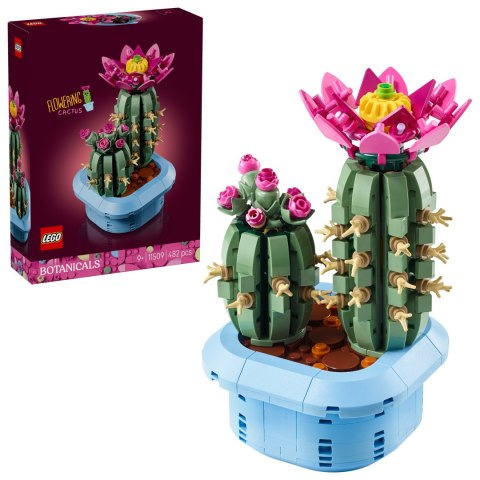 Lego Botanicals 11509 Kwitnący Kaktus - Dekoracyjny Zestaw 482 El. Prezent