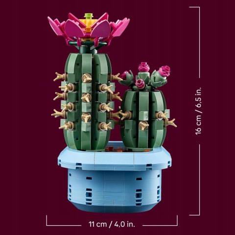 Lego Botanicals 11509 Kwitnący Kaktus - Dekoracyjny Zestaw 482 El. Prezent