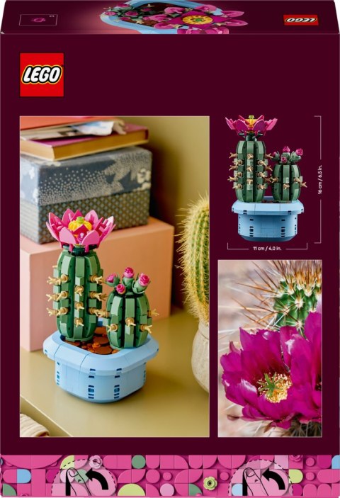 Lego Botanicals 11509 Kwitnący Kaktus - Dekoracyjny Zestaw 482 El. Prezent