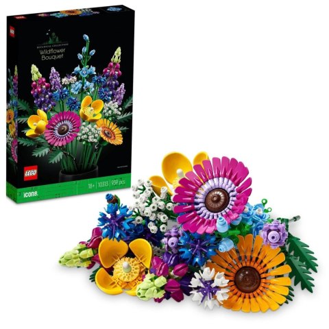 Lego Icons 10313 Zestaw Bukiet Z Polnych Kwiatów 16 Łodyg 47 Cm Dekoracja