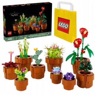 Lego Icons 10329 Małe Roślinki - Elegancka Dekoracja Prezent 758 Elementów