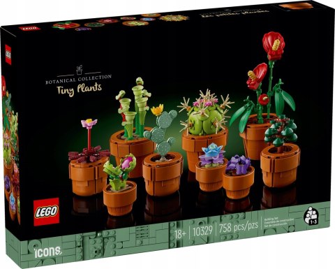 Lego Icons 10329 Małe Roślinki - Elegancka Dekoracja Prezent 758 Elementów