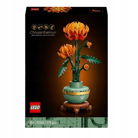 Lego Icons 10368 Chryzantema Botanicals Zestaw Prezentowy Doniczka I Kwiat