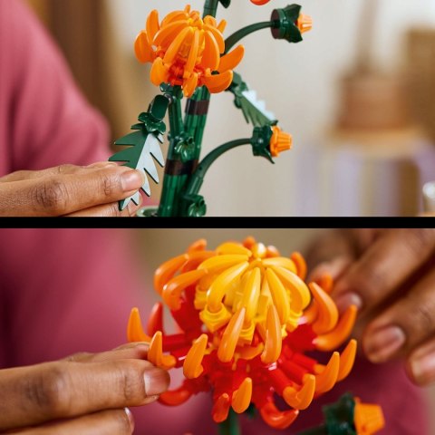 Lego Icons 10368 Chryzantema Botanicals Zestaw Prezentowy Doniczka I Kwiat