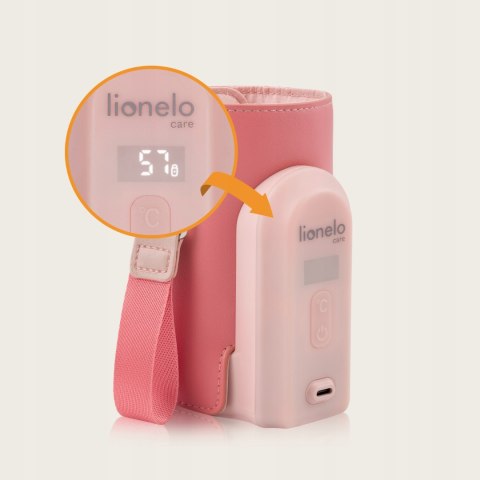 Mobilny Podgrzewacz Do Butelek Lionelo Thermup Go Evo Różowy Usb 12 V