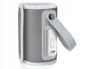 Podgrzewacz Do Butelek Lionelo Thermup Go Srebrny Przenośny 12 V Usb