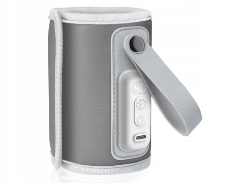 Podgrzewacz Do Butelek Lionelo Thermup Go Srebrny Przenośny 12 V Usb