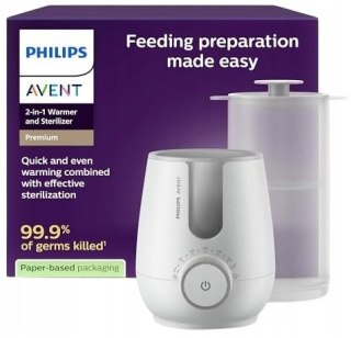 Philips Avent Szybki Podgrzewacz Do Butelek 2W1 Sterylizator 400W Premium