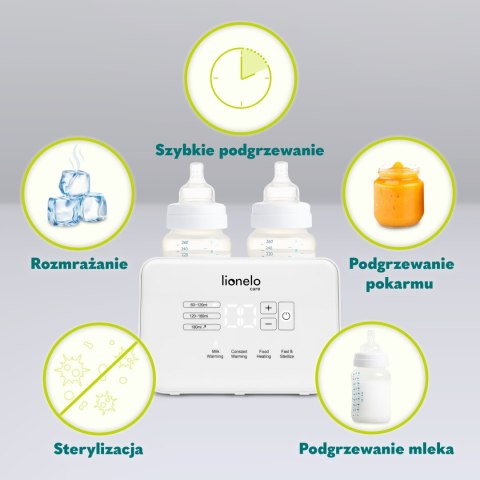 Podgrzewacz Do Butelek Lionelo Thermup 2 Butelki Sterylizator I Rozmrażacz