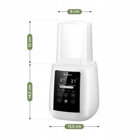 Podgrzewacz Do Butelek Pokarmu I Mleka Tulano Sterylizator 6W1 Lcd