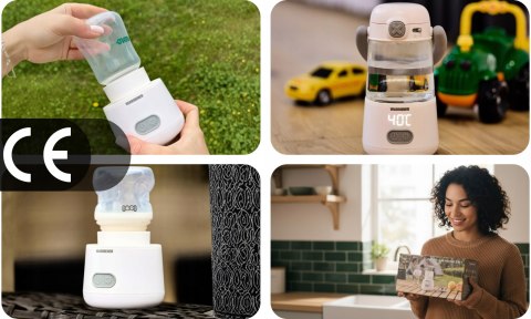Przenośny Podgrzewacz Do Butelek 2W1 Usb Turystyczny Do Mleka I Pokarmu
