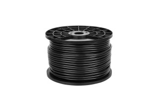 Azusa KAB0605A - kabel mikrofonowy stereo 6 mm, czarny, rolka 100 m do studia i nagłośnienia