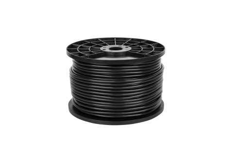 Azusa KAB0605A - kabel mikrofonowy stereo 6 mm, czarny, rolka 100 m do studia i nagłośnienia