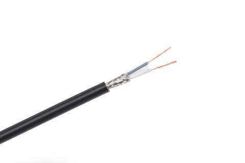 Azusa KAB0607 - kabel mikrofonowy stereo, 6,2 ± 0,2 mm, czarny, rolka 100 m do nagłośnienia