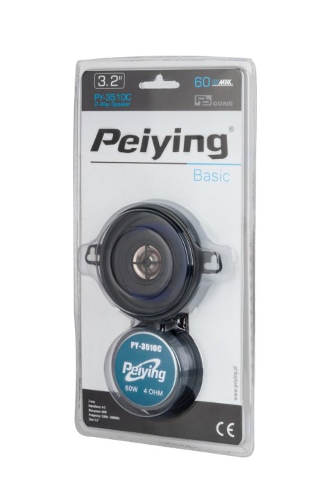 Głośniki samochodowe Peiying PY-3510C, 3,2 cala, 2-drożne, maks. 60 W, 4 Ω, komplet