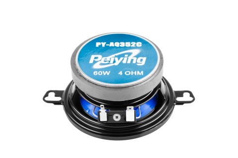 Głośniki samochodowe Peiying PY-AQ352C, 3,5 cala, 2-drożne, maks. 60 W, 4 Ω, komplet