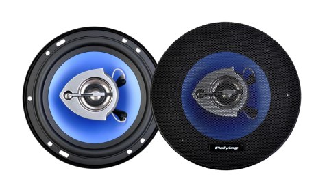 Głośniki samochodowe Peiying PY-AQ603C, 6 cali, 3-drożne, maks. 120 W, 4 Ω, komplet