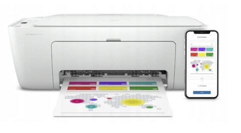 Hp Deskjet 2710E Drukarka Atramentowa 3W1 Do Domu I Biura Z Wifi