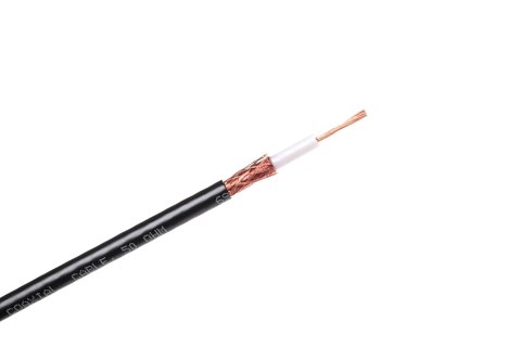 Kabel koncentryczny Cabletech H155 KAB0023, 50 Ω, rolka 100 m, miedziana żyła i ekran, średnica 5,4 mm