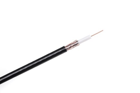 Kabel koncentryczny Cabletech R-TV RG-59 KAB0026A, rolka 200 m, czarny, miedziana żyła 0,75 mm, średnica 5,7 mm