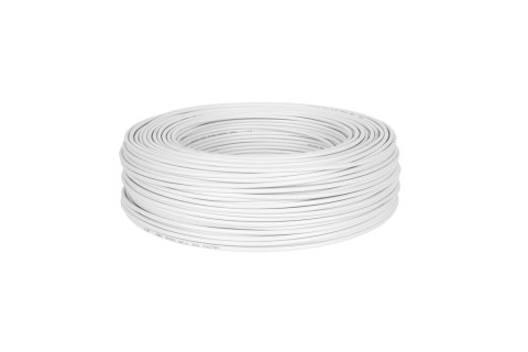 Kabel koncentryczny Cabletech R-TV RG-59 KAB0026F, rolka 200 m, biały, miedziana żyła 0,75 mm, średnica 5,7 mm