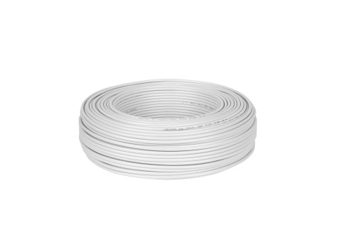 Kabel koncentryczny Cabletech TV-SAT CU+CU KAB0015, rolka 150 m, 75 Ω, miedziana żyła i oplot, średnica 6,8 mm