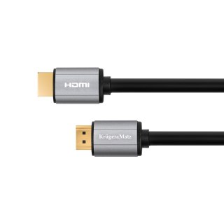 Krüger&Matz Basic KM1206 - kabel HDMI-HDMI 2.0, obraz 4K przy 30 Hz, 15 m