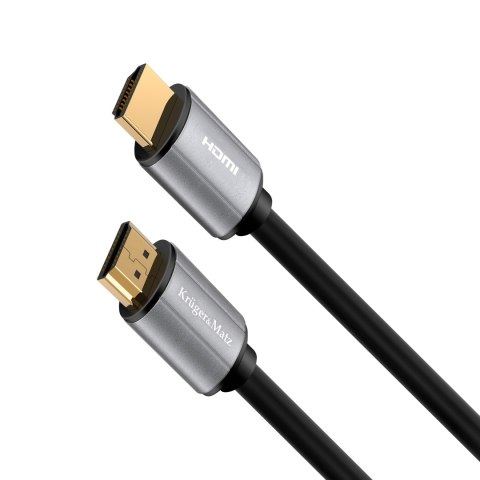 Krüger&Matz Basic KM1206 - kabel HDMI-HDMI 2.0, obraz 4K przy 30 Hz, 15 m