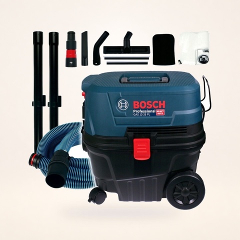 Odkurzacz Przemysłowy Bosch Gas 12-25 Pl 1250W 25L Sucho-Mokro Samoczyszczą