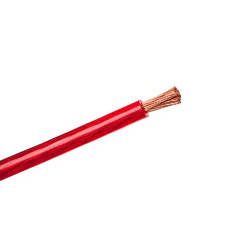 Peiying KAB0715A - kabel samochodowy 10 AWG, 5,22 mm², Cu/Al, czerwony, rolka 25 m