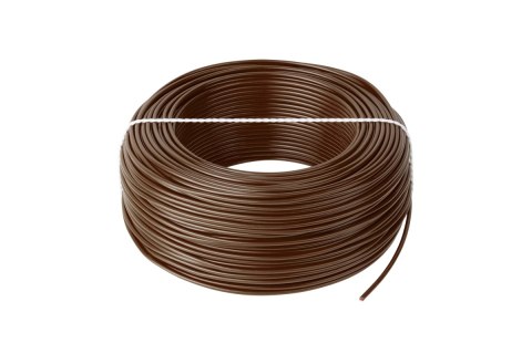 Przewód Elektrokabel LgY 1 x 1,5 mm² H07V-K, brązowy, 100 m